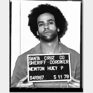 Huey Newton - MugShot Posters and Art